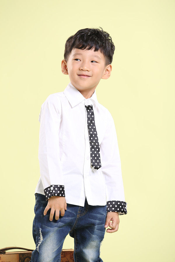 Chemise garcon à manche longue - Ref 2078204 Image 6