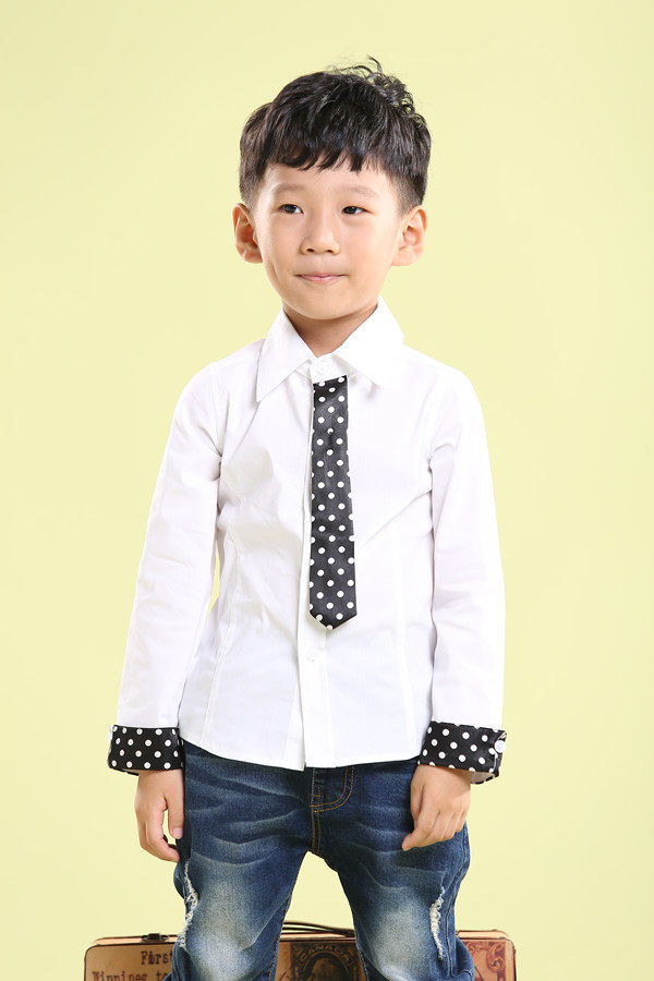 Chemise garcon à manche longue - Ref 2078204 Image 4