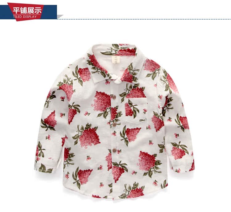 Chemise garcon à manche longue en lin - Ref 2082555 Image 11