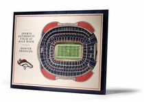 Football Denver Broncos Home Mile High Stadium Exquisite Miniature Model Rare Collection