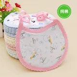 Хлопковый слюнявчик для новорожденных, детский нагрудник, хорошо впитывает воду