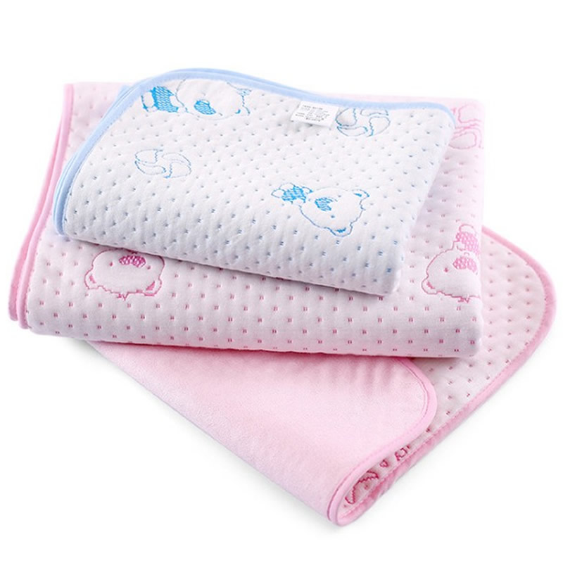 60*80cm double-sided waterproof breathable baby anti-urine pad Children's baby washable 4-layer urine mat