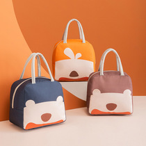 3465 lunch box bag student takeaway portable lunch bag thickened Oxford aluminum foil insulation cartoon bento bag bento bag