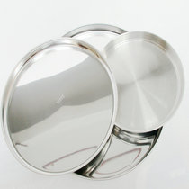 Export household fruit plate snack plate creative fruit basin stainless steel disc dumpling basin tea Basin