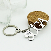 Bulletproof juvenile group Min. its key button SUGA personal section titanium steel metal key ring