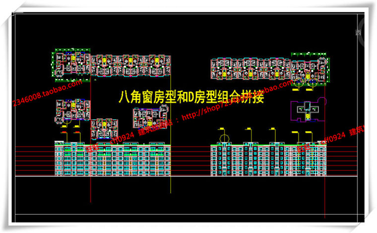 JZ281沿街高层住宅 多层住宅 沿街商业含su模型/cad图纸/效果...-23