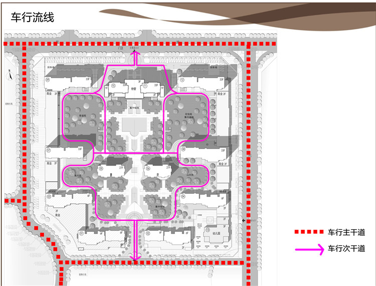 TU03107居住区小区规划设计cad总图psd彩色总平分析图-7