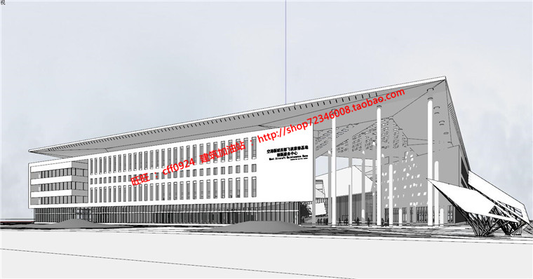 NO00821船舶大厦综合办公楼建筑方案设计cad图纸模型su文本-33