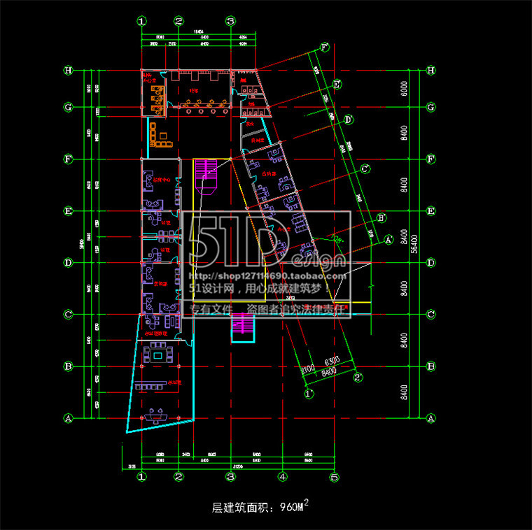 NO00646公建售楼处绿地售楼中心建筑设计su模型+cad图纸max效...-11