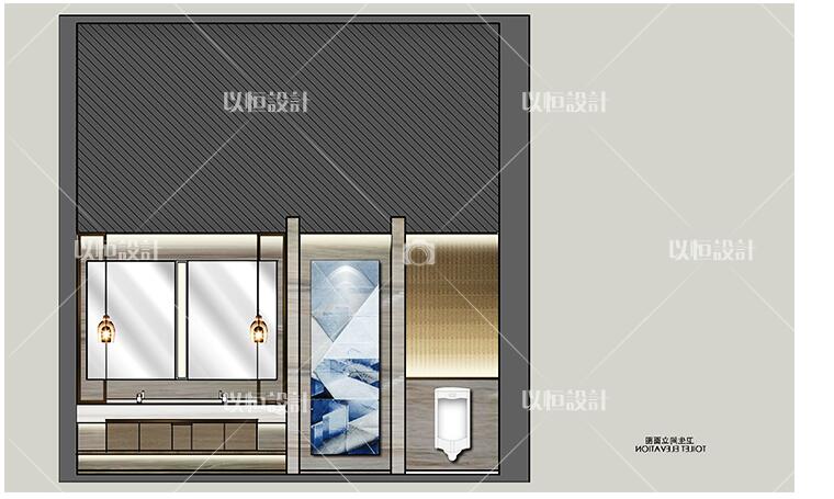 YH01909低奢私人会所设计 现代简约空间CAD施工图+方案效果-1