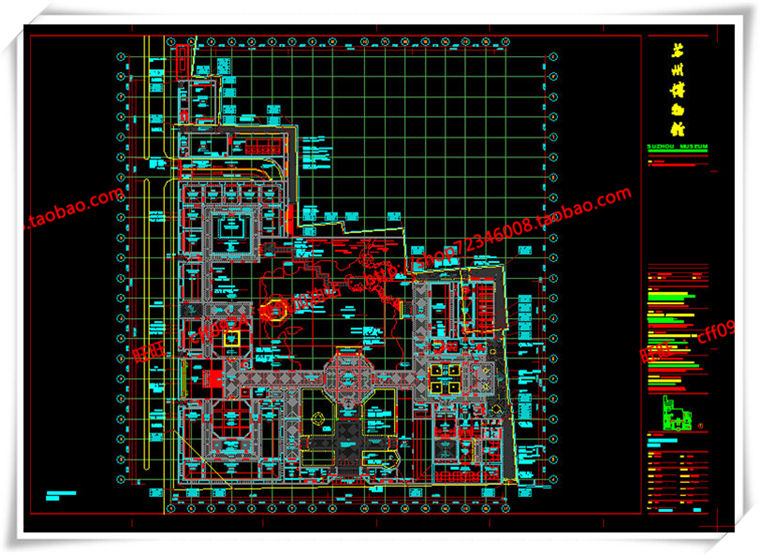 JZ104大师作品贝律铭苏州博物设计资料su模型+建筑cad图纸-36