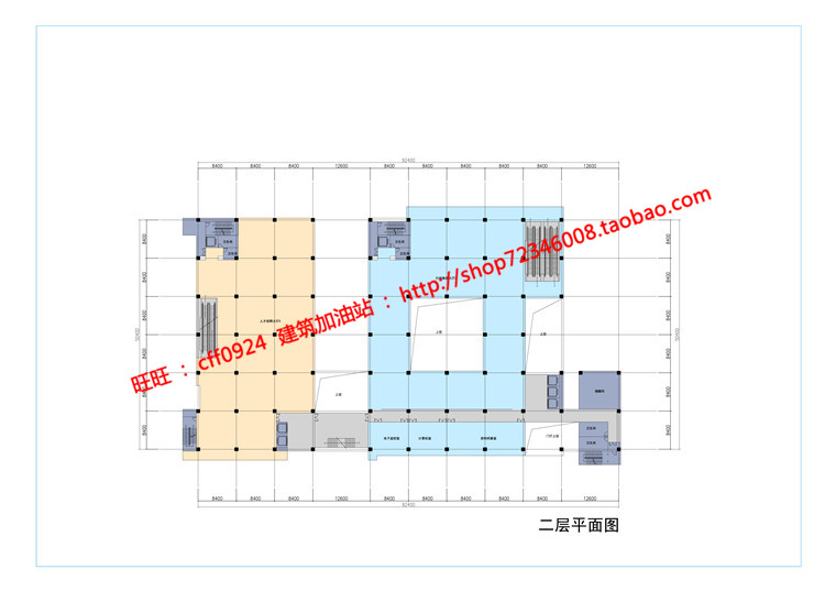 NO01695教学综合楼行政服务中心交易su模型cad图纸文本效果图-33