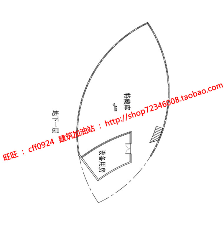 NO01364高校异形博物展览中心cad图纸su模型效果图排版psd-23