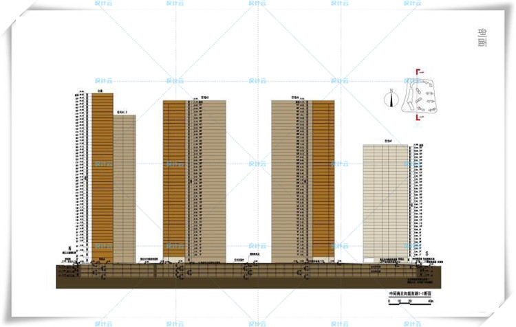 TU00047高层写字楼公寓+住宅江景建筑方案设计文本及CAD平立剖-12