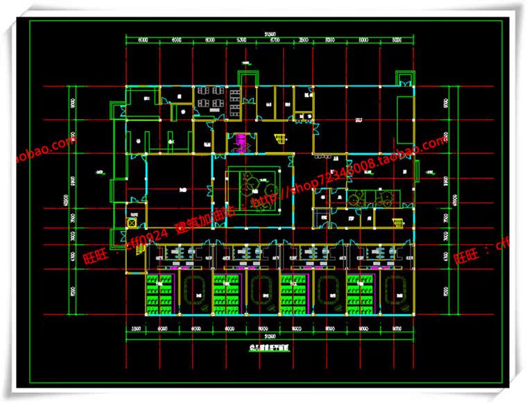 JZ31212班幼儿园建筑设计全套su模型+cad图纸+效果图-10
