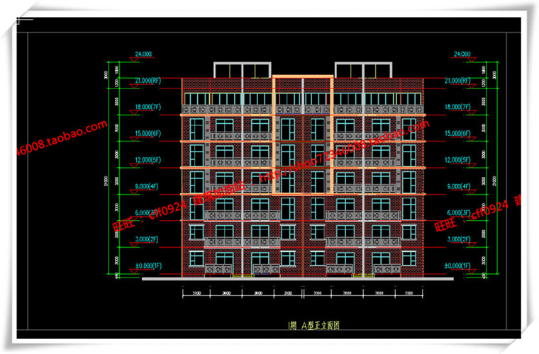 JZ288花园住宅/多层住宅全套设计SU模型+cad图纸+效果图+3D-15