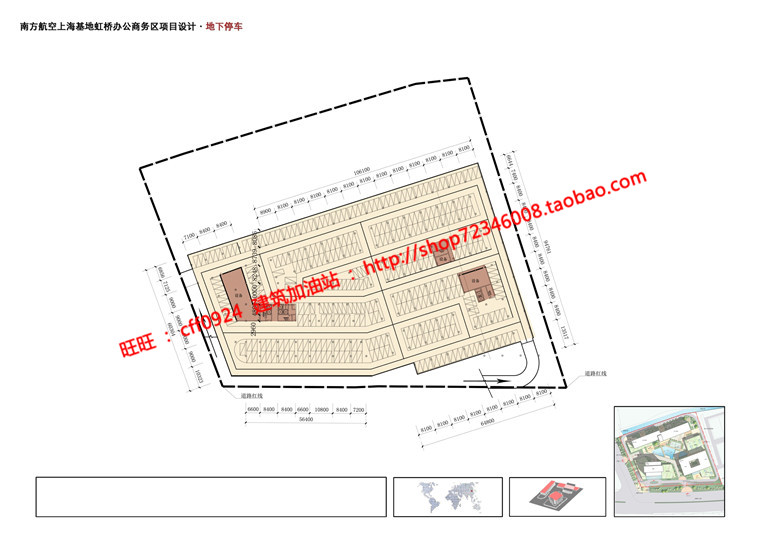 NO00448cad图纸+效果图+文本商务办公科研产业园办公楼建筑...-17