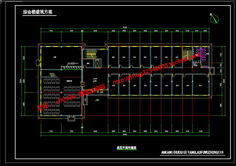 NO01396养老院敬老院老年活动中心设计su模型cad图纸psd分析-21