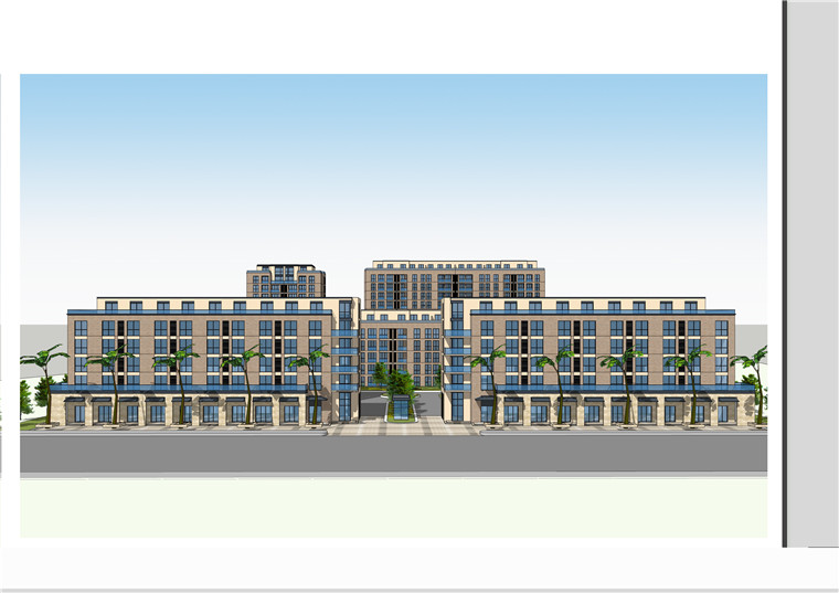 NO01336安置房小区规划多层su模型cad总图住宅户型立面文本-4