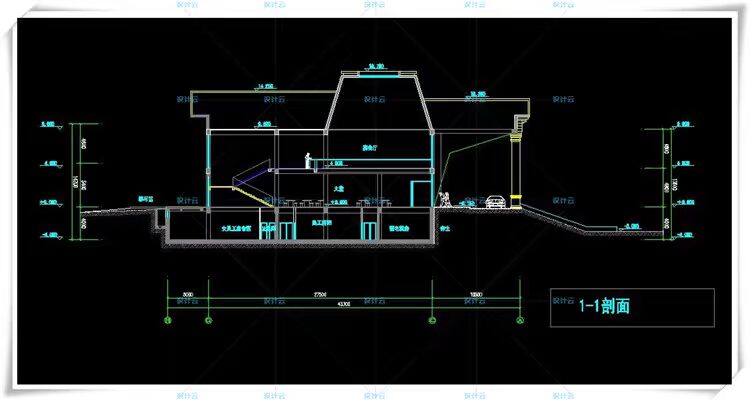 TU00964欧式新古典风格两层会所设计cad平面图、SU模型-9