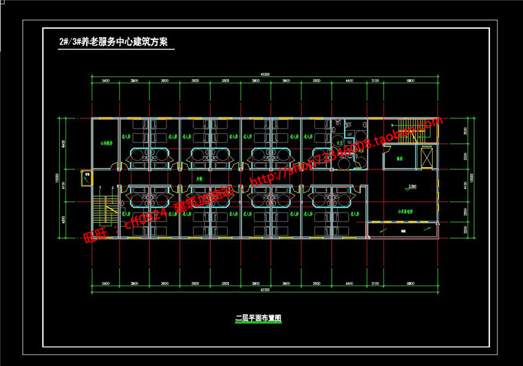 NO01396养老院敬老院老年活动中心设计su模型cad图纸psd分析-20