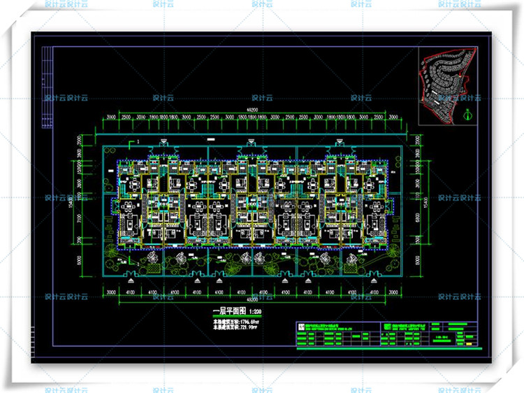 TU00818欧式商业区小镇别墅建筑规划设计cad+su模型+效果图-18