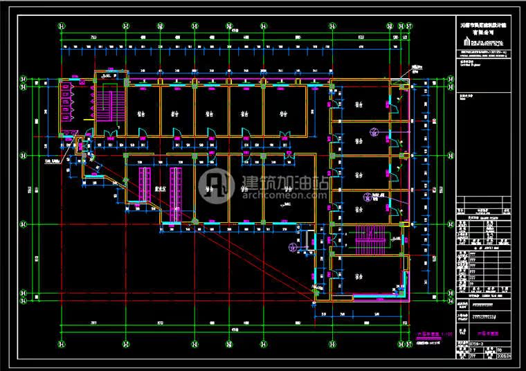 JZ065办公楼设计办公cad 办公SU模型 办公楼施工图 效果图-13