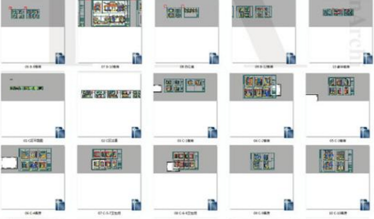 ZZ0163新中式特色度假村酒店民宿客栈室内设计施工图CAD图...-2
