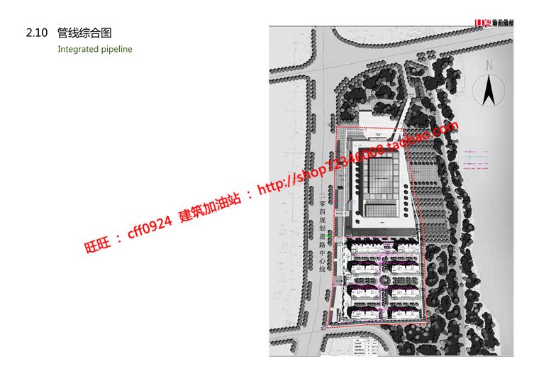 NO00629cad图纸+效果图+文本农产品物流中心展示馆/展览馆建...-10