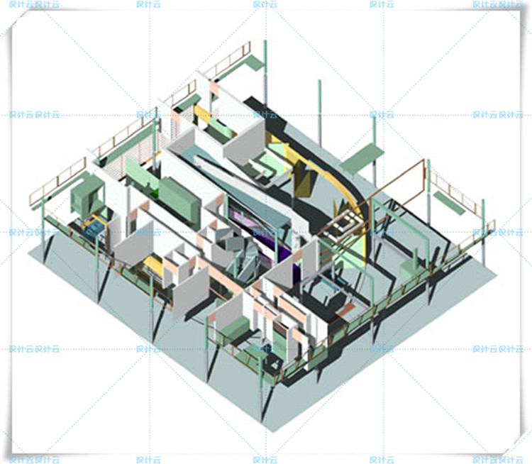 TU00877萨伏伊别墅 su模型 Villa Savoye 全套CAD 柯布西耶 le Corbusier-7