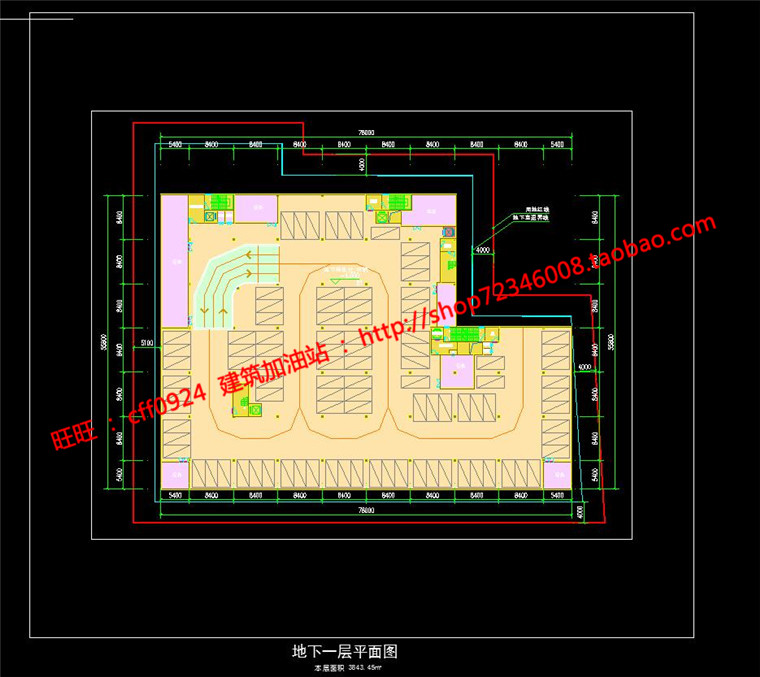 NO01241商住楼建筑方案设计cad总图平面su模型-7