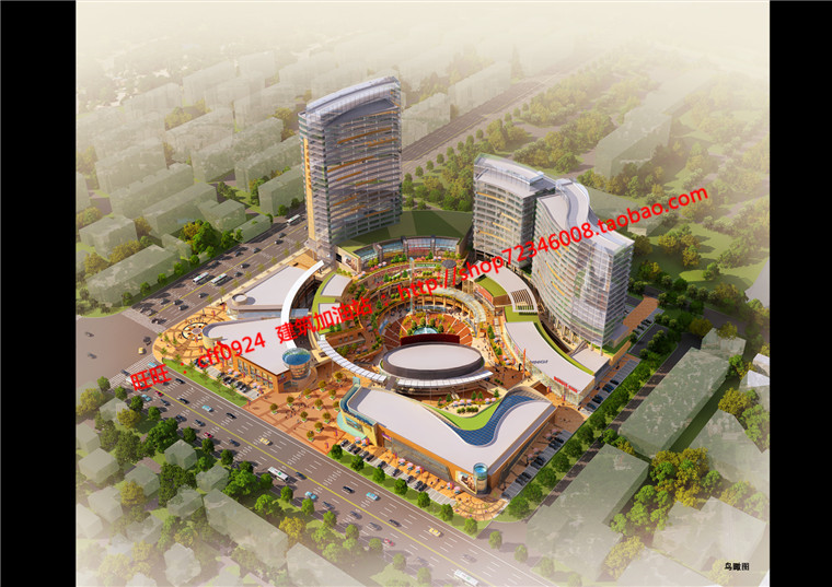 NO00449cad平面图图纸效果图jpg方案文本商业/办公/酒店商业...-7