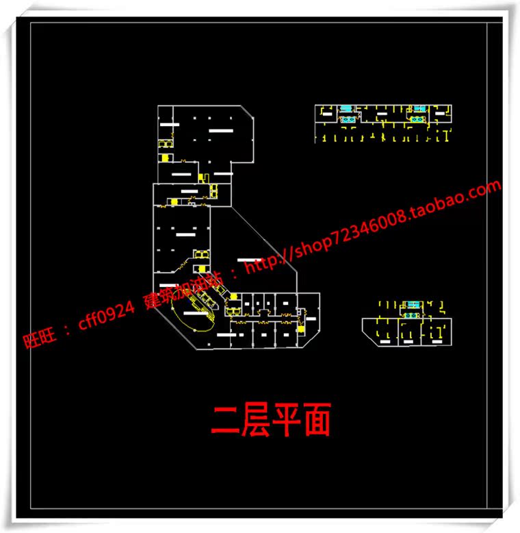 JZ180萧山公建酒店/四星酒店cad平立面图纸+su模型+效果图+3D-13