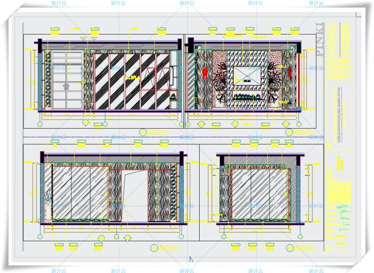 TU00605南沙金茂湾D12栋别墅样板房CAD施工图+效果图+专业摄影-12