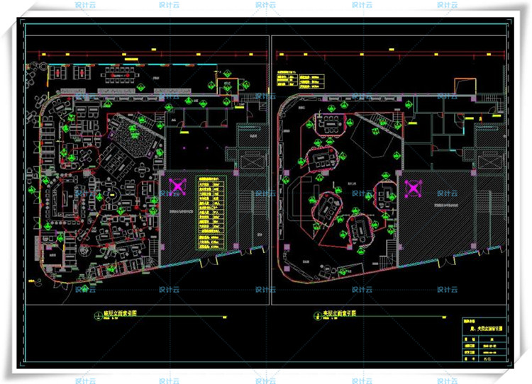 TU00573珠海胡桃里音乐餐厅CAD+PDF施工图+高清效果图+水电图...-9