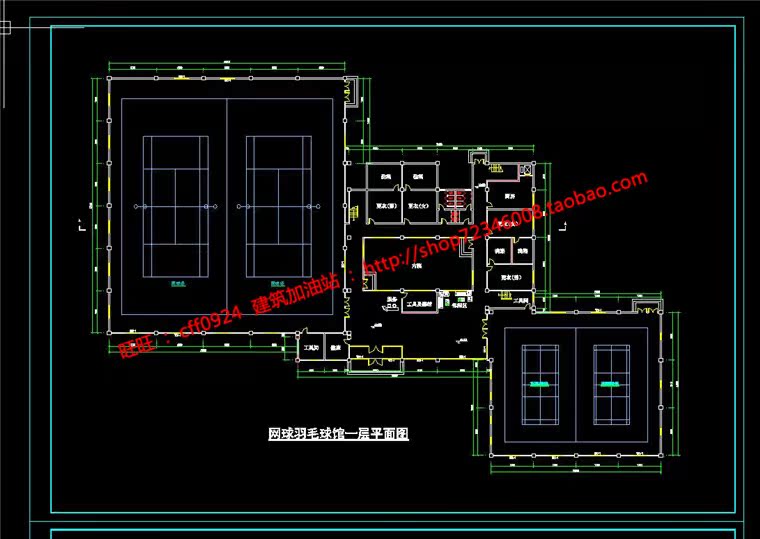 NO01722体操健身中心su模型cad图纸效果图psd分析图-19