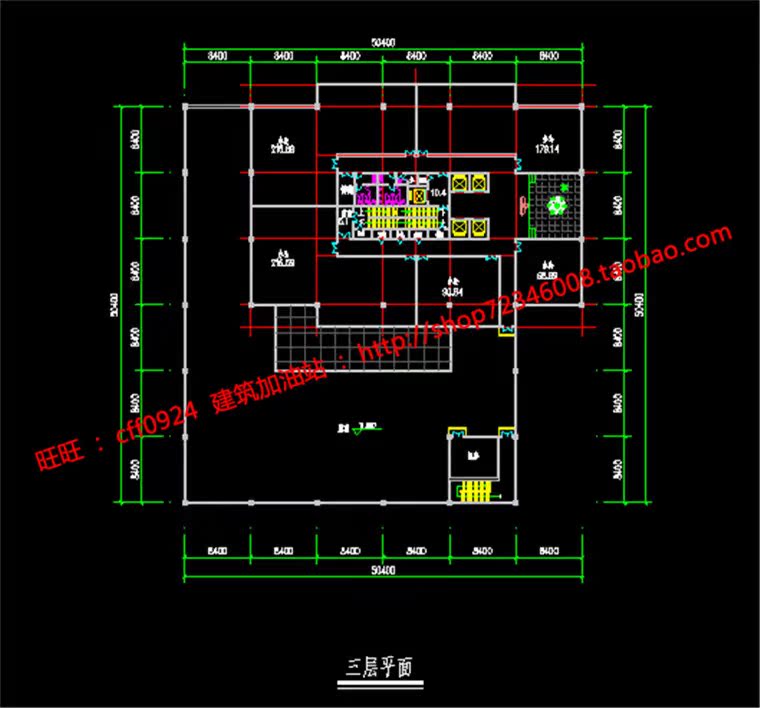 NO00115商业综合办公写字楼设计su模型+cad图纸-23