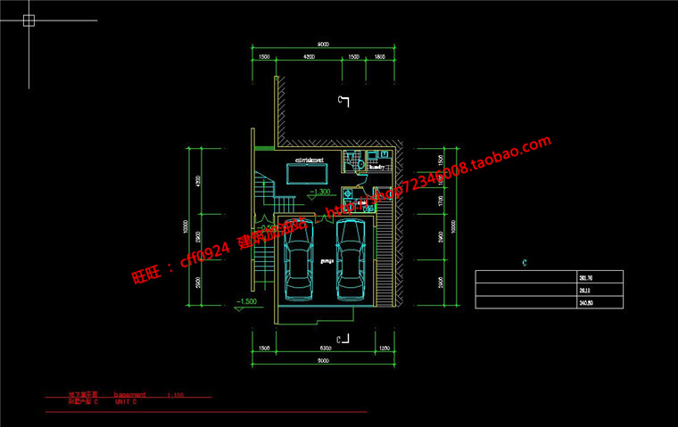 NO01942180平方米的小别墅自建房独栋现代cad图纸效果图-2