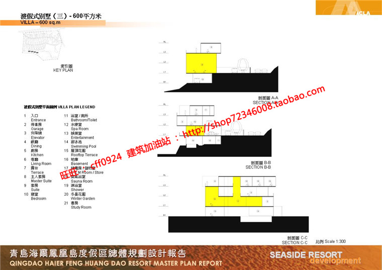 NO01870居住区规划别墅群设计cad总图方案文本景观绿化彩平-40