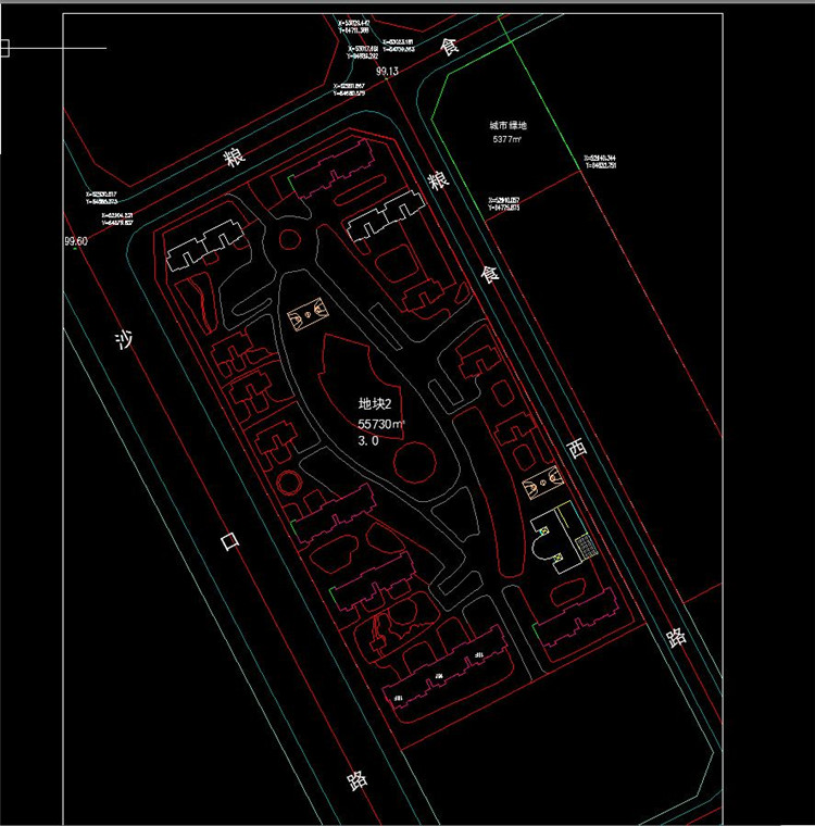 TU03136小区规划含psd总平分析图+su模型+cad总图-9