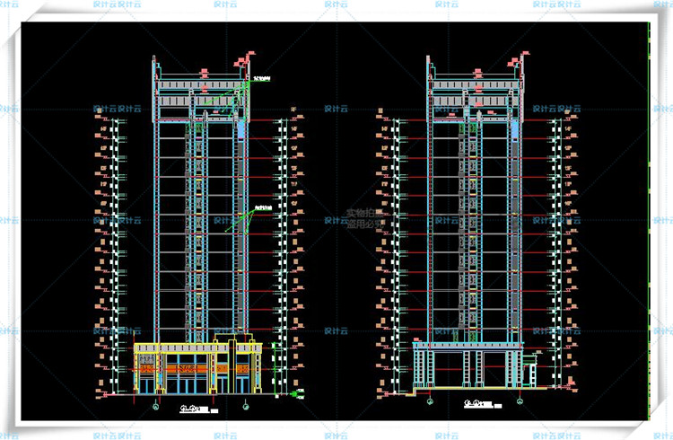 TU00825欧式新古典商业街区综合体cad施工图+su+文本-20