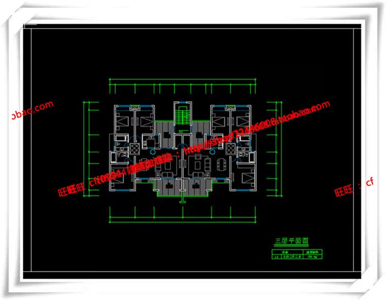 JZ303江西上饶多层住宅cad立面平面总图skp/su/sketchup模型图+...-8