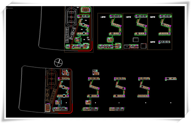 JZ256三林三所公建学校小学cad平立总图+su模型+cad图纸+效果图-30