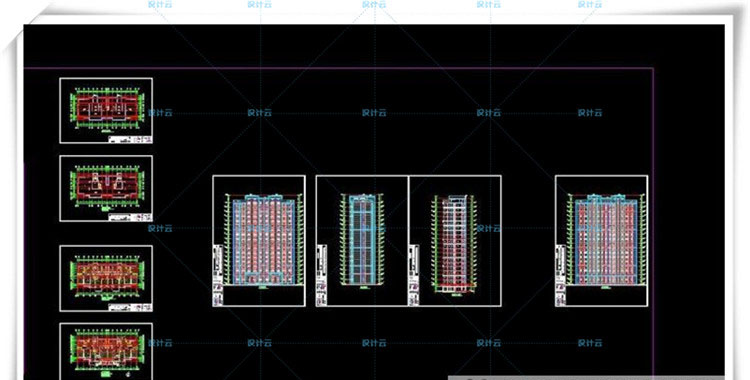 TU00103欧式高层住宅、多层住宅欧式建筑设计和CAD+SU模型-15