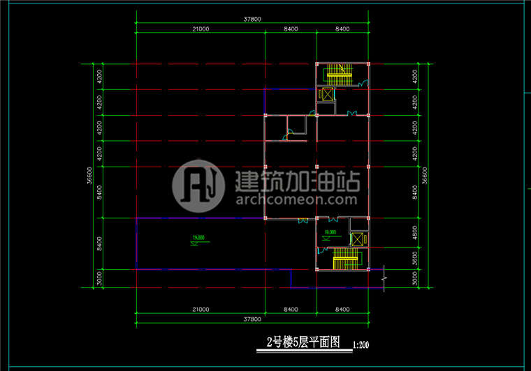 JZ070贵广办公园区设计 办公楼cad图纸SU模型 效果图-17