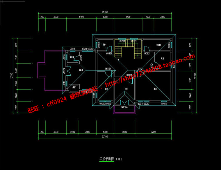 NO01292 400平欧式别墅建筑方案设计带cad平立剖图纸及su细模-7