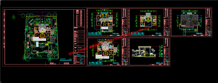 NO00261独栋别墅西班牙风格cad图纸+su模型+效果图建筑方案设计-12