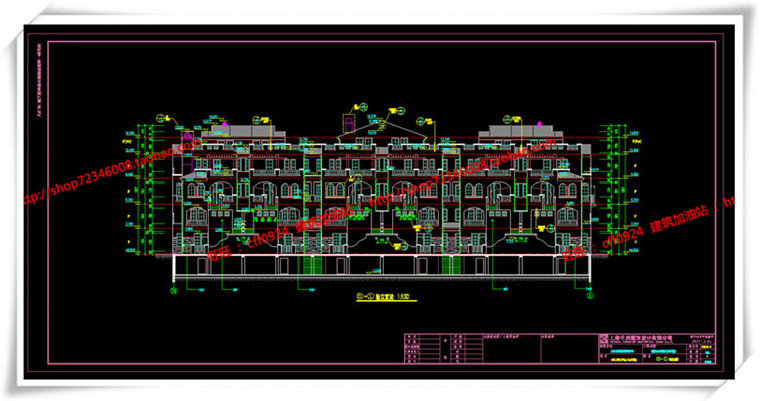 JZ060景瑞住宅别墅欧式西班牙联排叠加别墅su+cad+效果图-16