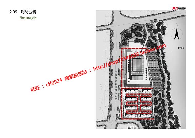 NO00629cad图纸+效果图+文本农产品物流中心展示馆/展览馆建...-9