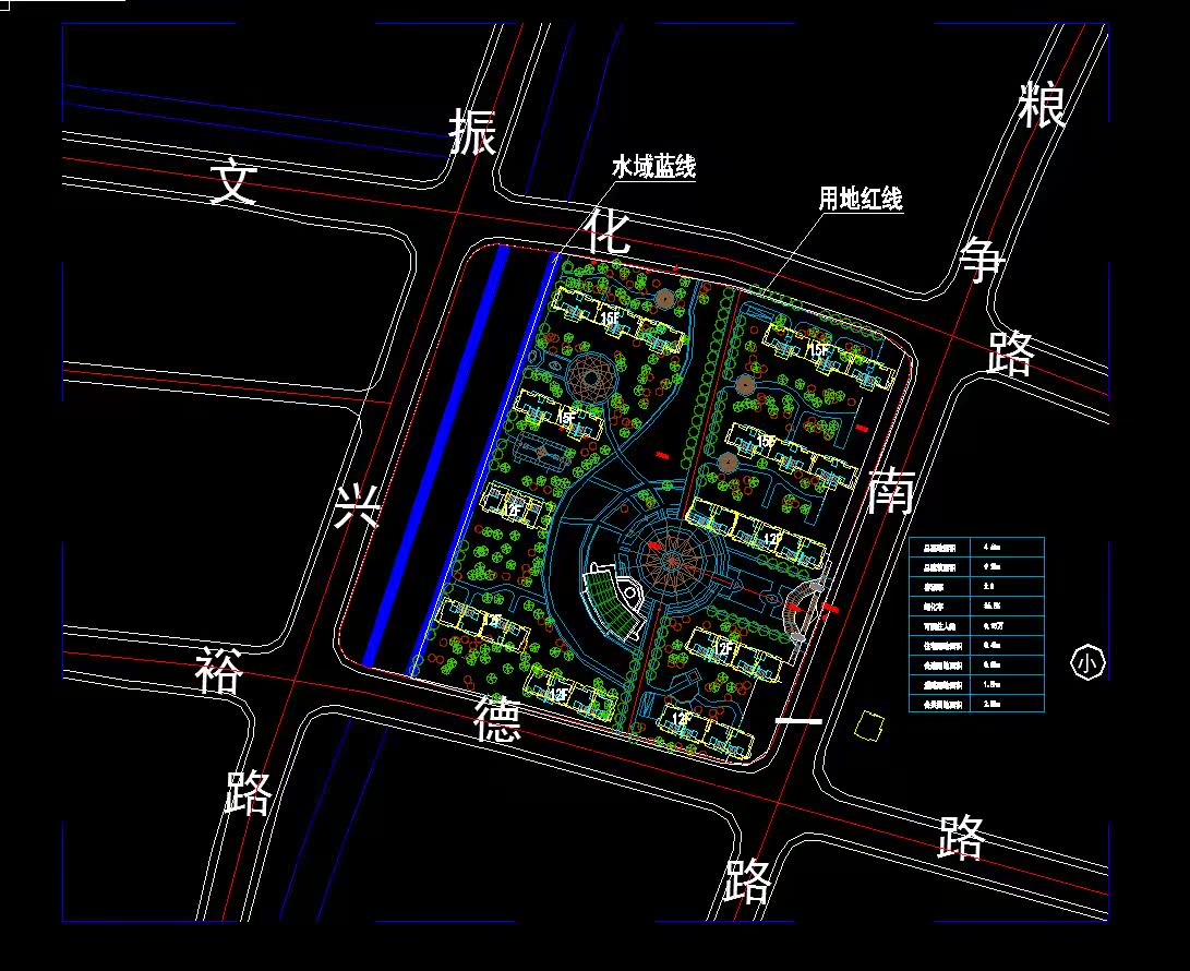 NO01736cad总图及户型小区规划高层多层效果图psd彩平-8